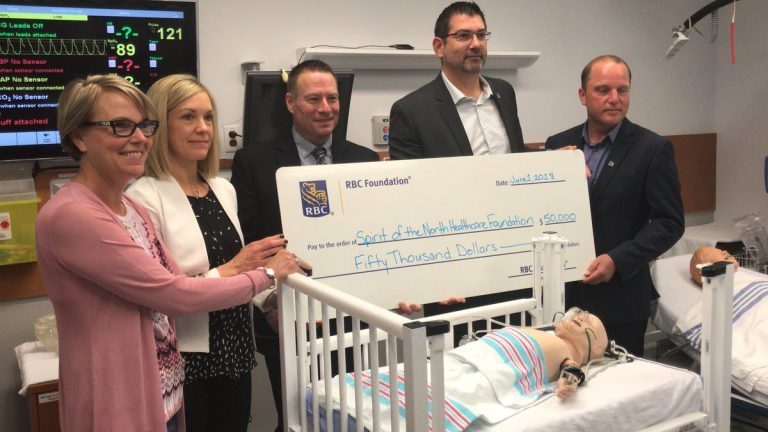Spirit North receives $50K donation to update Northern Health simulation systems