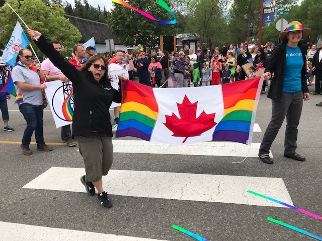 Downtown Prince George flooded with the colours of the rainbow for Pride