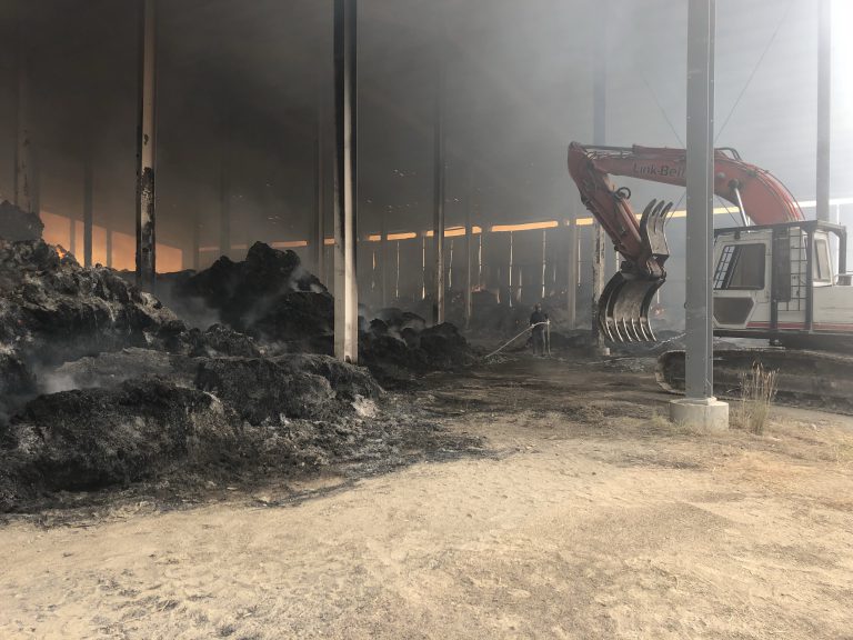 Tophay Agri-Industries shed fire could cost over $100,000 in damages