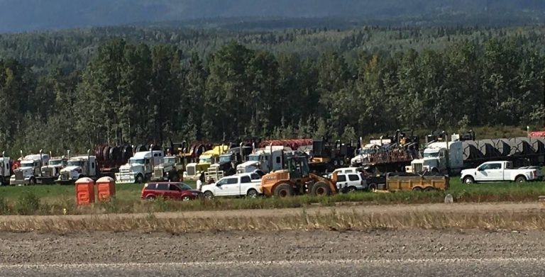 Dozens of trucks denied access to south side of Francois Lake as wildfires burn