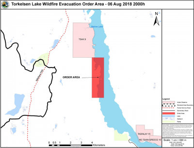 RDBN issues an Evacuation Order due to the Torkelsen Lake Wildfire