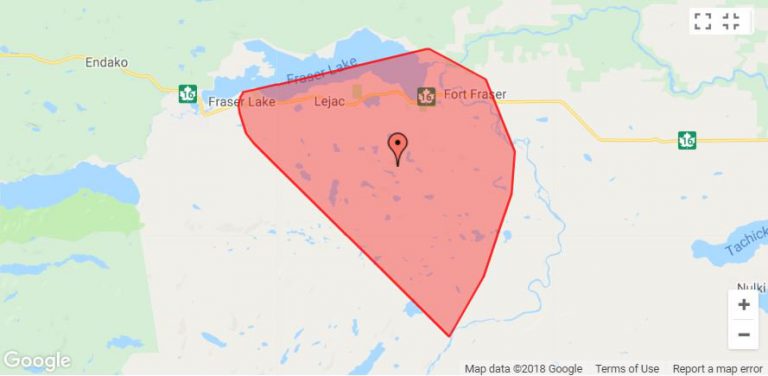 UPDATE: Power restored in Fraser Lake