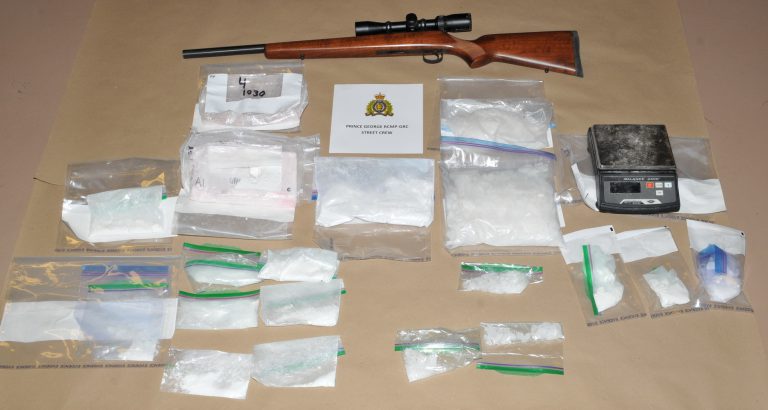 Police seize $50,000 worth of drugs, arrest seven people west of Prince George