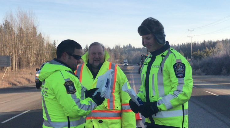 WATCH: Drivers on Highway 16 east of Vanderhoof prepped for safe winter driving