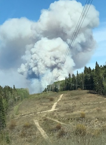 BREAKING: Fire burning near Fraser Lake