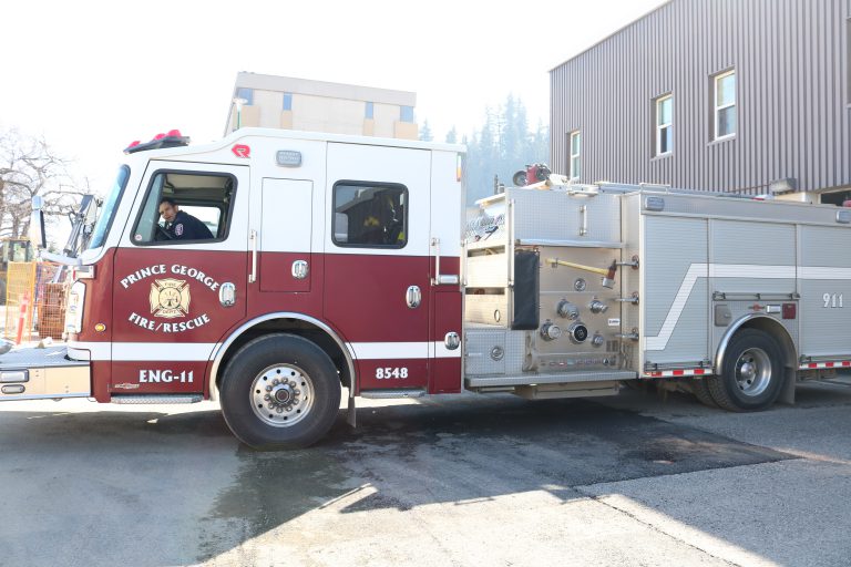 Wildfire avoided after vehicle extinguished near UNBC