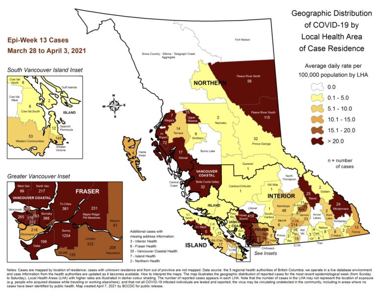 COVID-19 cases in Prince George region trend downwards after previous spike