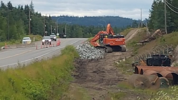 Spring weather conditions leads to shoulder collapse on Highway 16