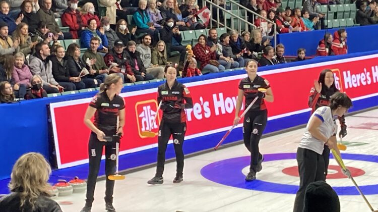 Canada needs just six ends to win world women’s curling opener