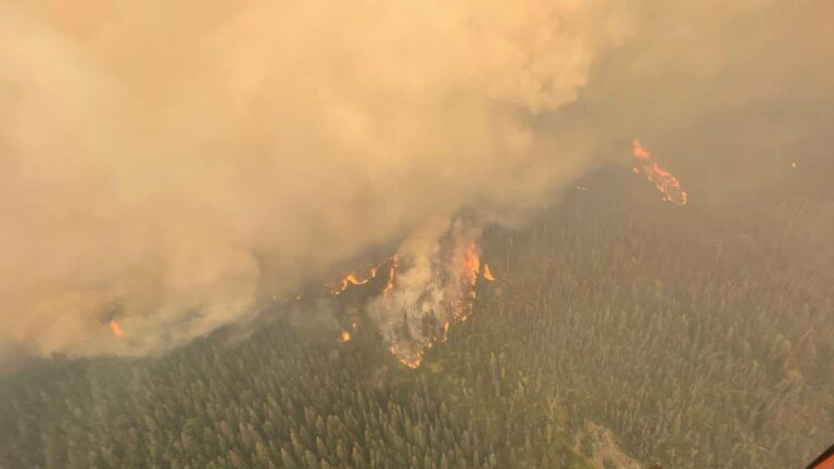 The majority of Hudson’s Hope has been evacuated due to out of control wildfire