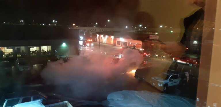 Fire that destroyed several emergency services vehicles in Smithers believed to be arson