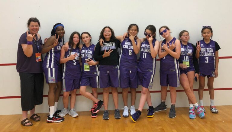 Burns Lake U13 girls’ basketball teams gain valuable Summer Games experience