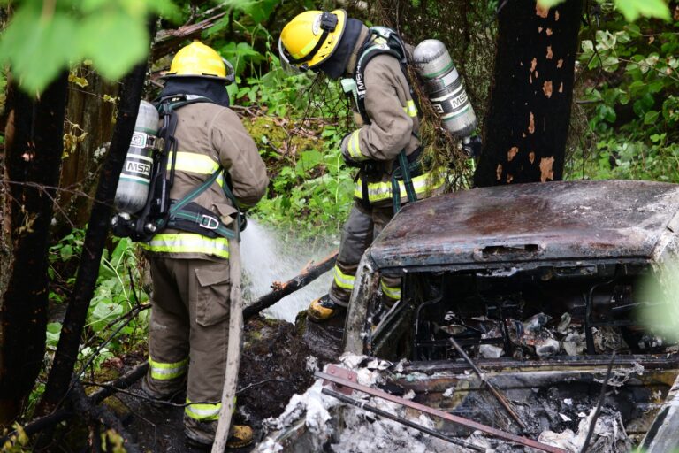 Bouchie Lake Fire Department responds to vehicle fire in Quesnel