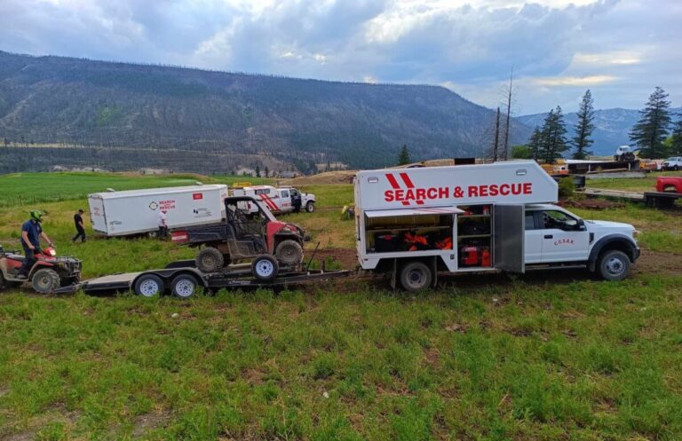 Injured hiker successfully rescued by Central Cariboo and PG Search and Rescue